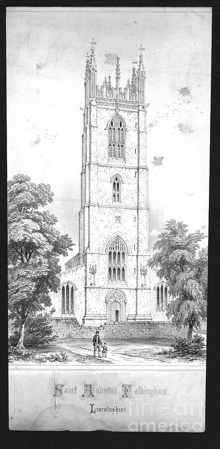 Saint Andrews Church Drawing by Print Collector