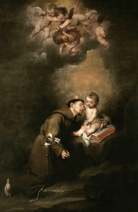 Bartolome Esteban Murillo Painting - Saint Anthony of Padua, 1669 by Bartolome Esteban Murillo