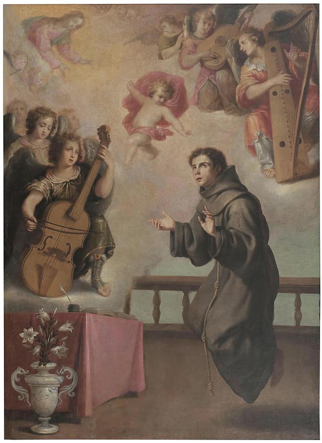 Saint Anthony of Padua. XVII century. Oil on canvas. Painting by Pedro De Obregon El Joven