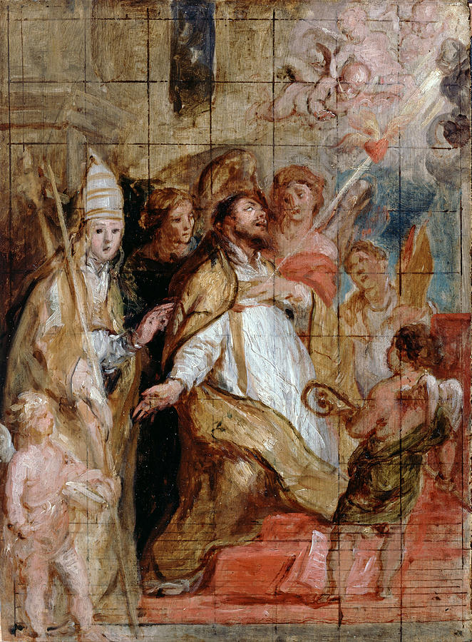 Saint Augustine in Ecstasy Painting by Gaspar de Crayer