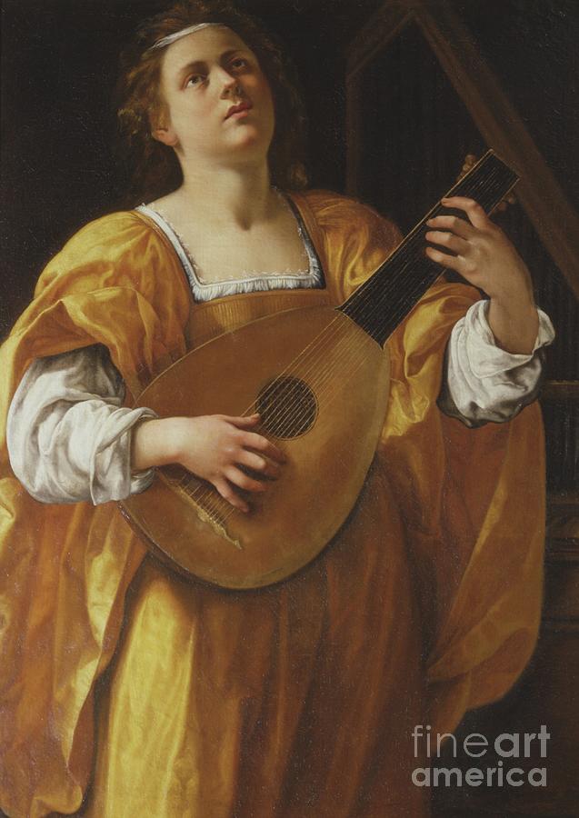 Saint Cecilia, 1620 Painting by Artemisia Gentileschi