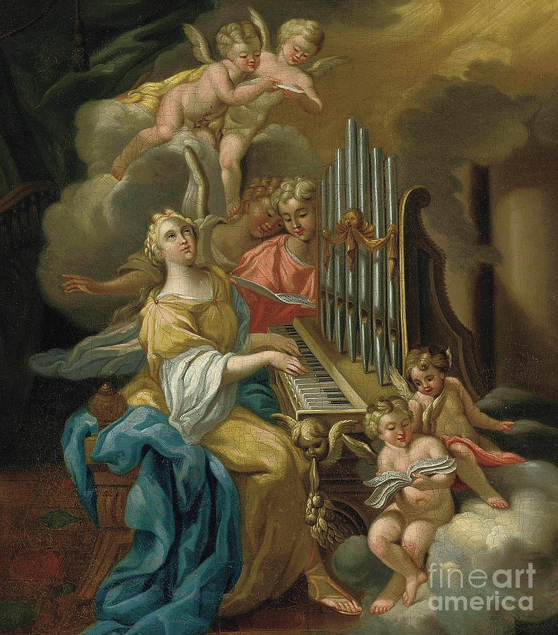 Saint Cecilia by Michele Rocca Painting by Michele Rocca