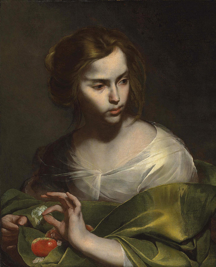 Saint Dorothea Painting by Bernardo Cavallino - Fine Art America