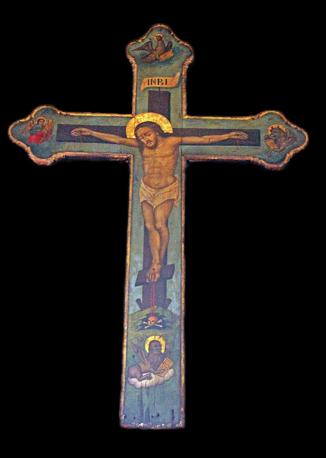 Saint George Monastery Vintage Cross Photograph by Munir Alawi