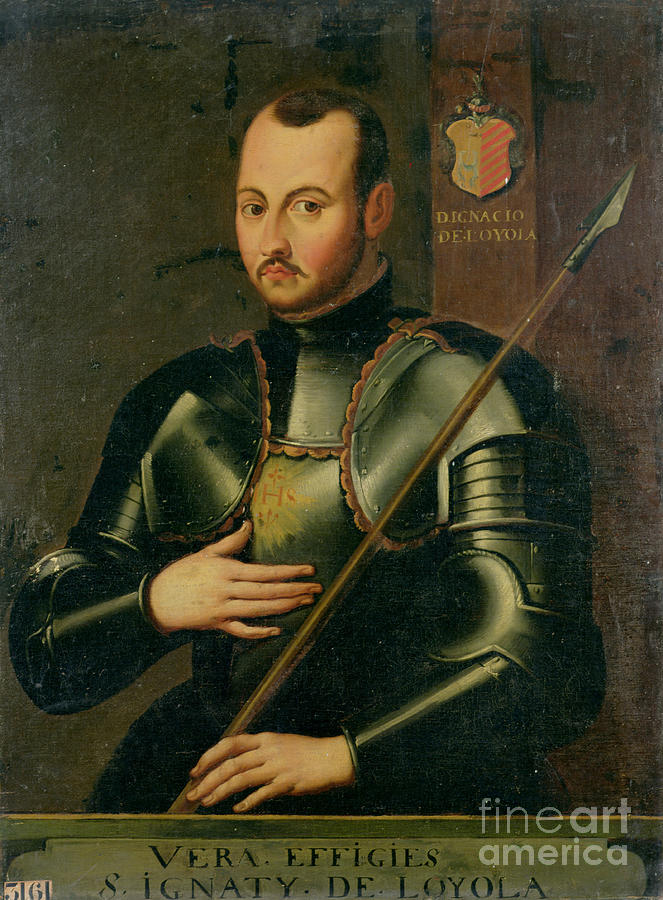 Saint Ignatius Of Loyola Painting by French School