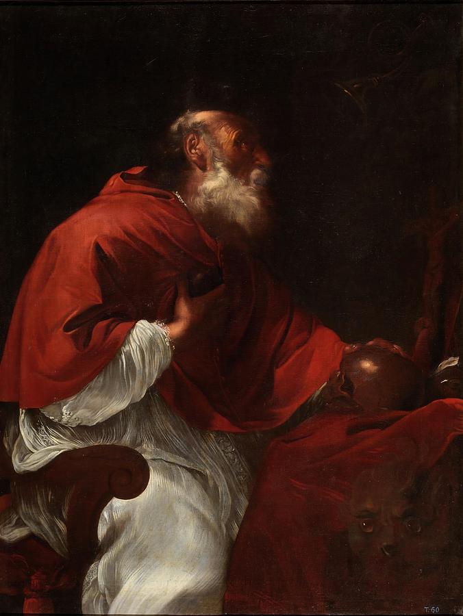 Saint Jerome. Ca. 1630. Oil on canvas. Painting by Anonymous