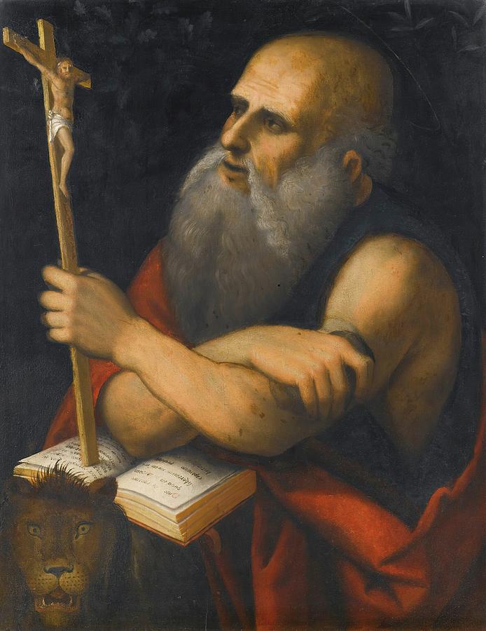 Saint Jerome In His Study Painting by Milanese School - Fine Art America