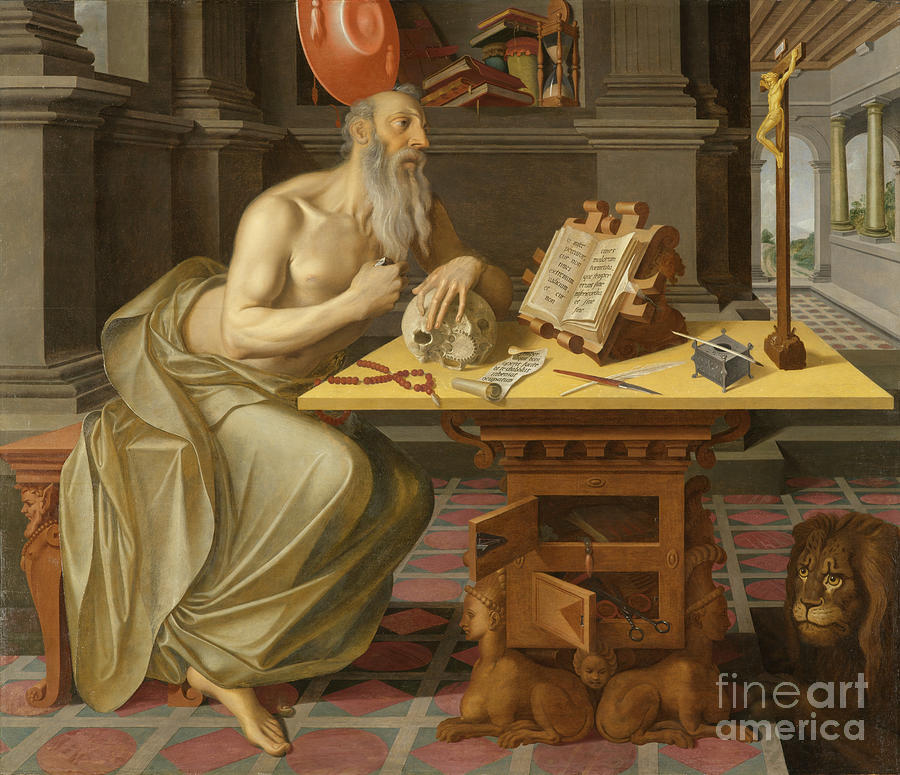 Saint Jerome In His Study Painting by Unknown Artist