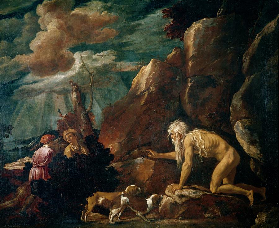 'Saint John Chrysostom', First half 17th century, Spanish School, Oil