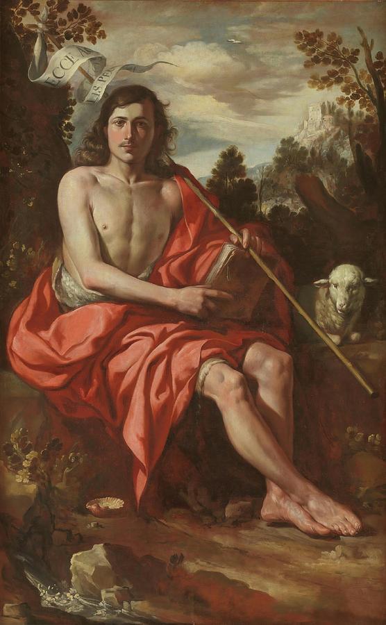 Saint John the Baptist. Ca. 1645. Oil on canvas. Painting by Antonio del Castillo y Saavedra -1616-1668-