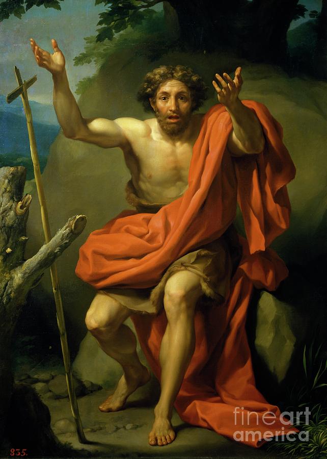 Saint John The Baptist Preaching By Anton Raphael Mengs, 1767, Oil On Canvas Painting by Anton Raphael Mengs