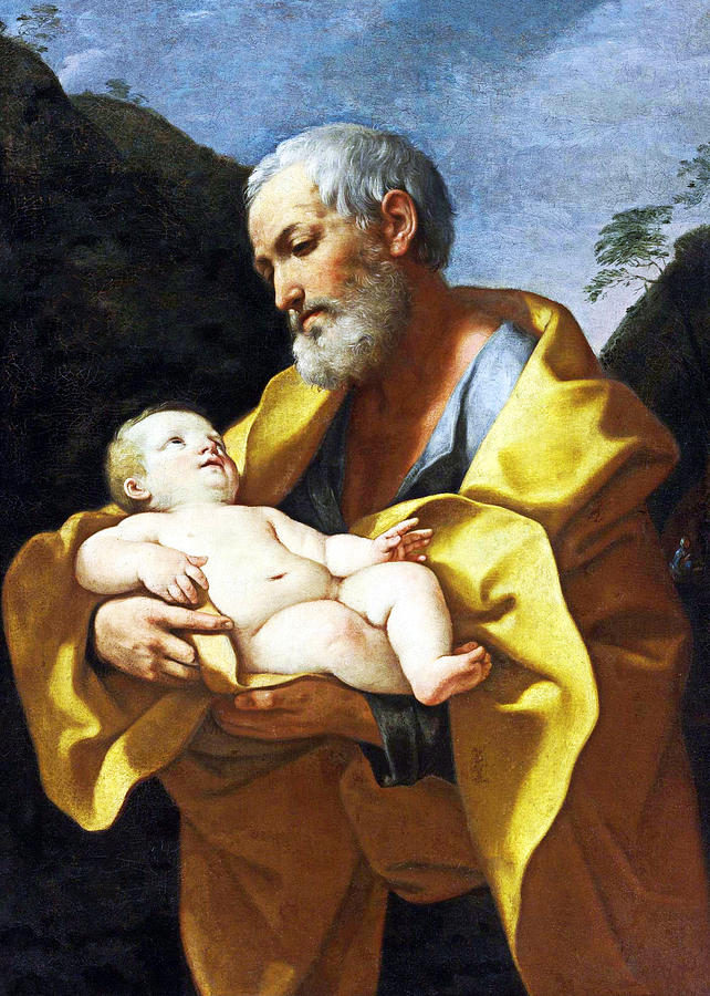 Saint Joseph and Baby Jesus Photograph by Munir Alawi