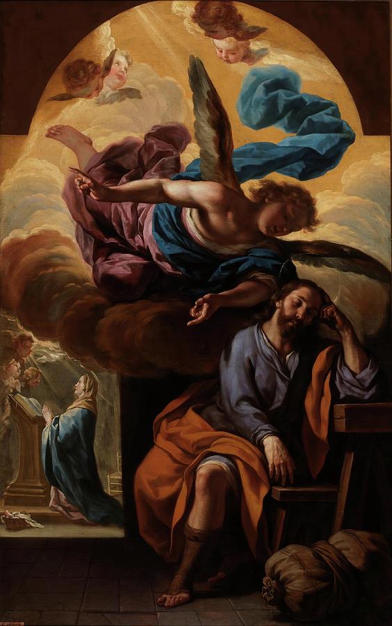 'Saint Joseph?s Dream'. Ca. 1697. Oil on canvas. Painting by Acisclo ...