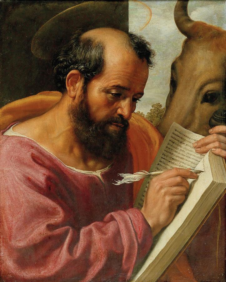 Saint Luke The Evangelist Painting by Follower Of Jacob Jordaens