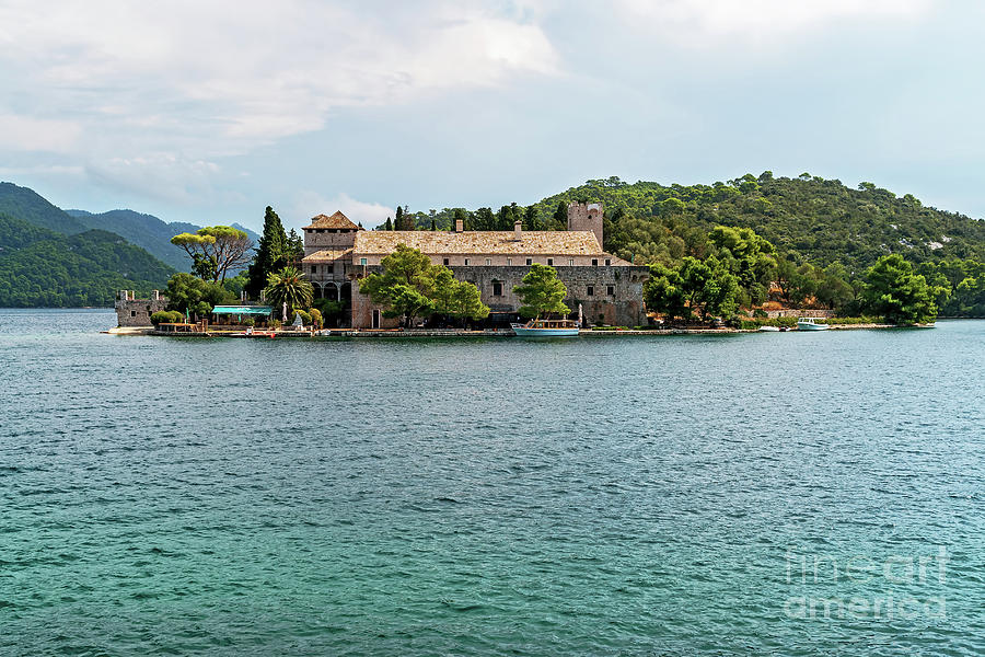 Nature Photograph - Saint Mary monastery on Mljet island - Croatia by Ulysse Pixel