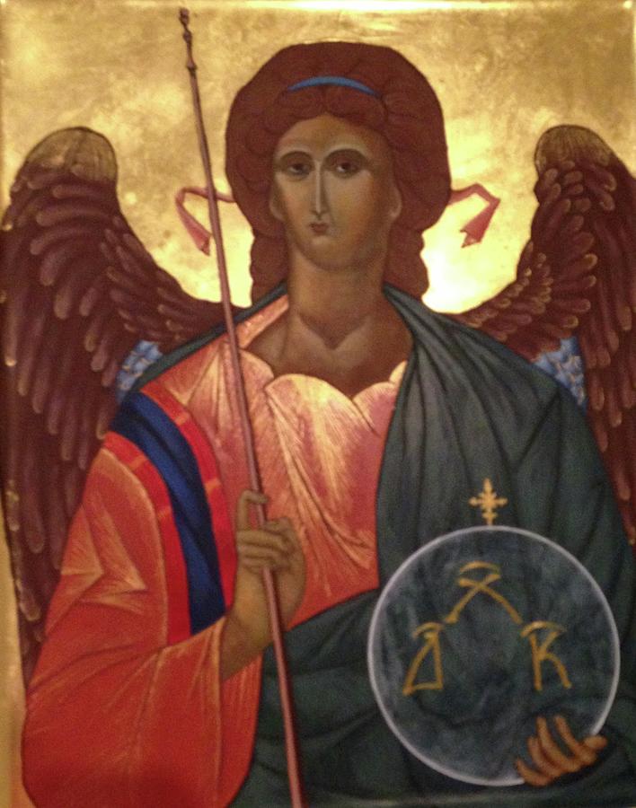 Saint Michael the Archangel Painting by Holly Stone - Pixels
