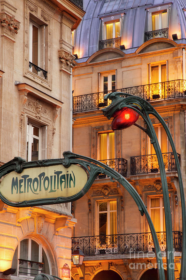 Saint Michel Metro Photograph by Brian Jannsen