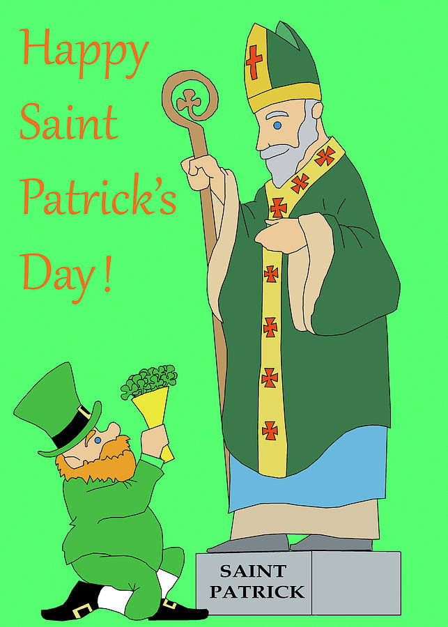 St Patricks Day Digital Art - Saint Patrick 1 by Miguel Balb?s