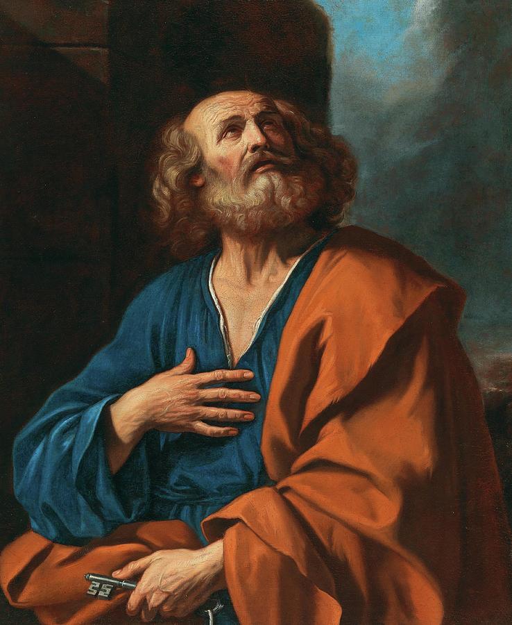 Saint Peter Painting by Guercino - Fine Art America