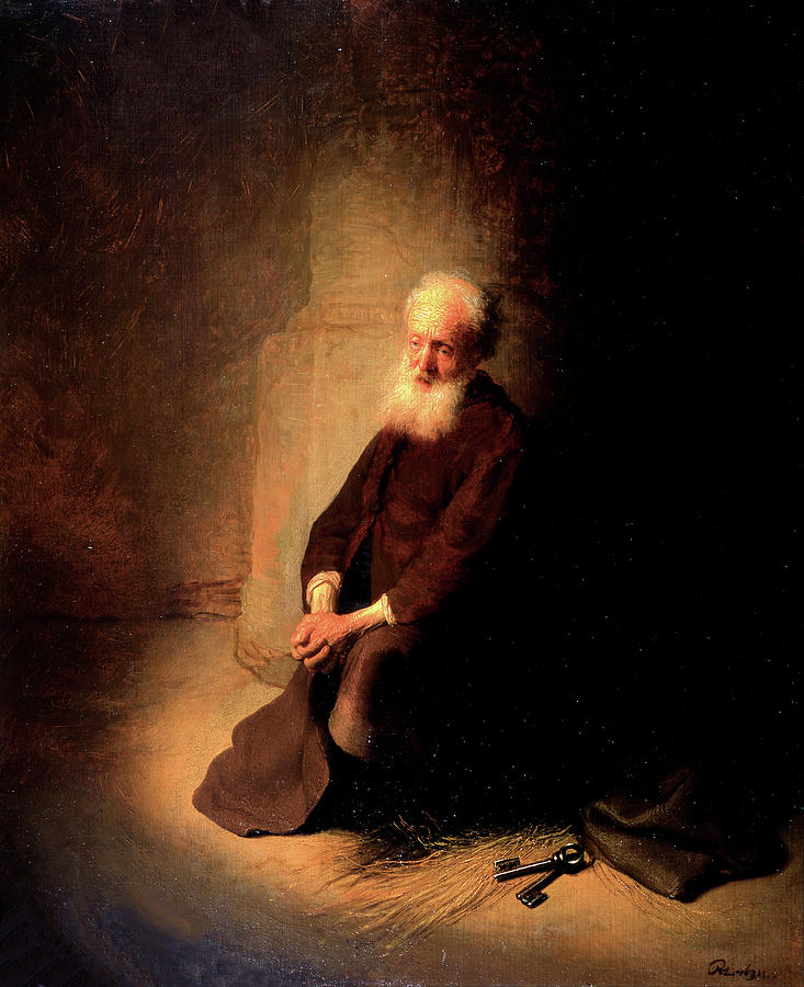 Saint Peter in Prison  Painting by Rembrandt