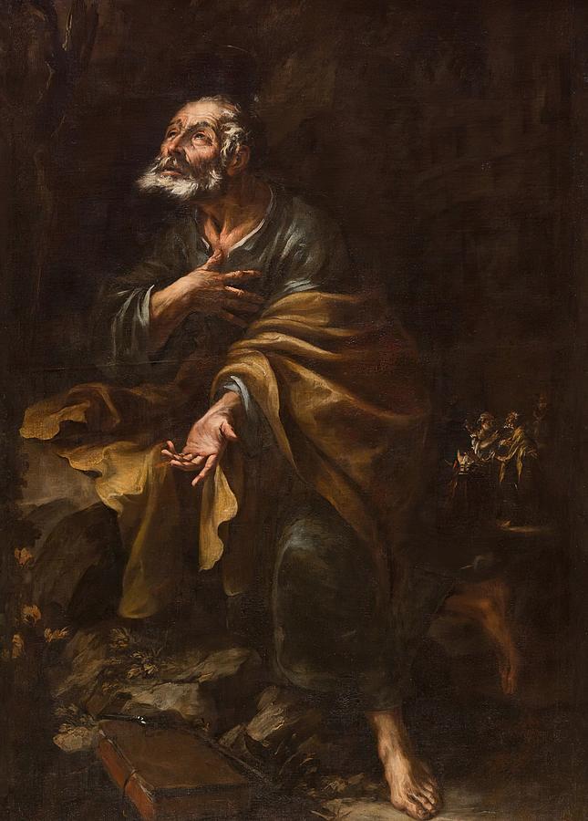 Saint Peter Repentant Painting by Juan De Valdes Leal - Fine Art America