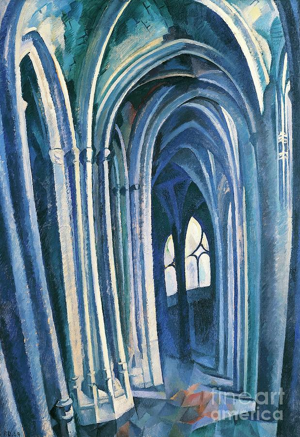 Saint Severin Number One, 1909 Painting by Robert Delaunay
