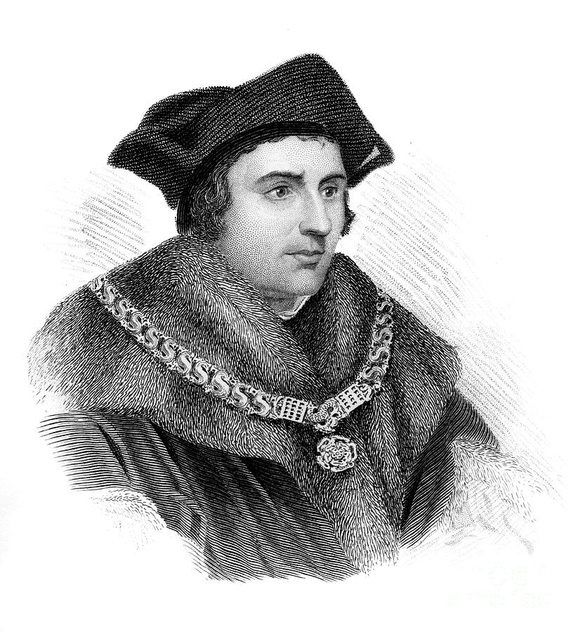 Saint Sir Thomas More, English Drawing by Print Collector