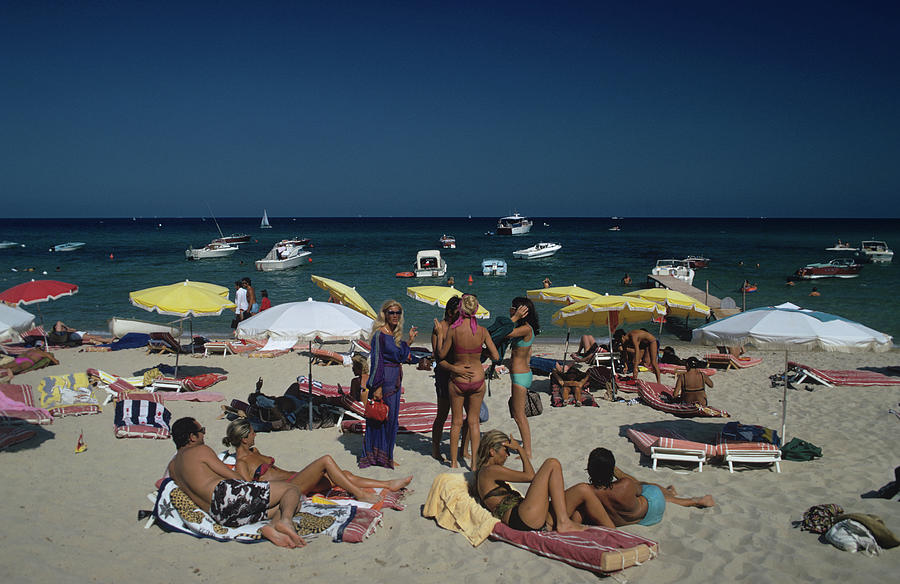 Saint Tropez Beach By Slim Aarons 