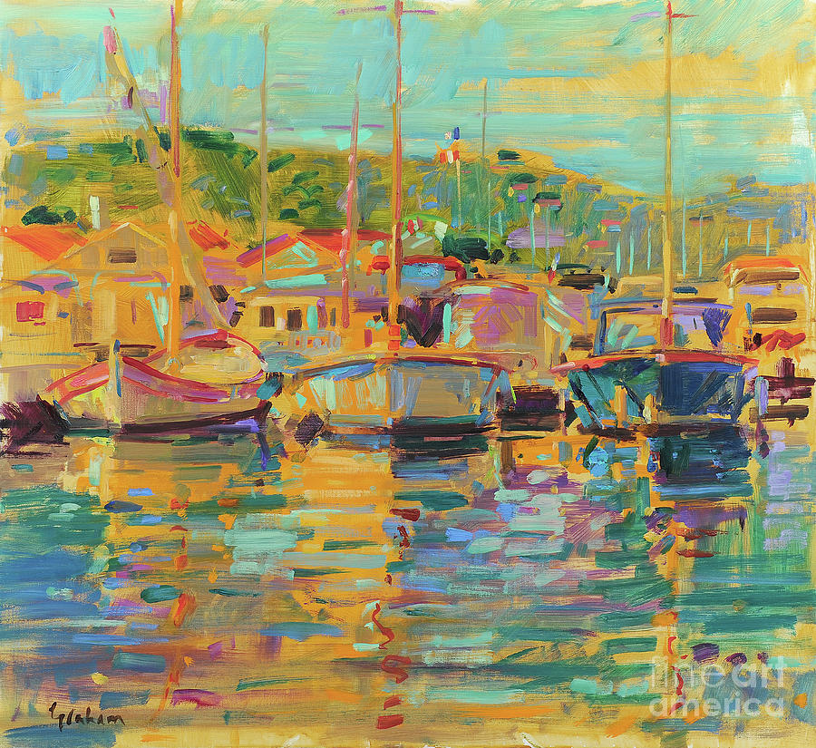 Saint Tropez Morning Painting by Peter Graham