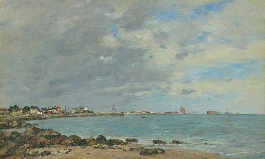 Saint-Vaast-la-Hougue, the Bay, 1892 Painting by Eugene Boudin - Fine ...