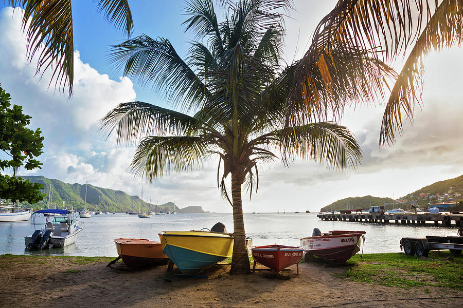 Saint Vincent And The Grenadines, Grenadines, Bequia Island, Caribbean, Port Elizabeth Digital Art by Danielle Devaux