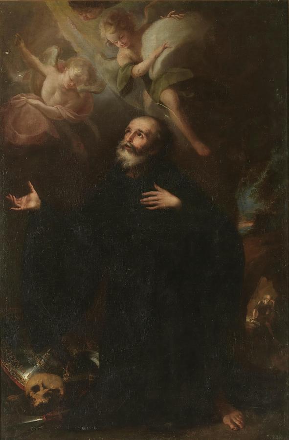 Saint William of Aquitaine. Second half of the XVII century. Oil on canvas. Painting by Alonso del Arco -1635-1704-