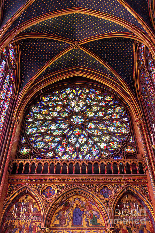 Sainte Chapelle Stained Glass Photograph by Brian Jannsen