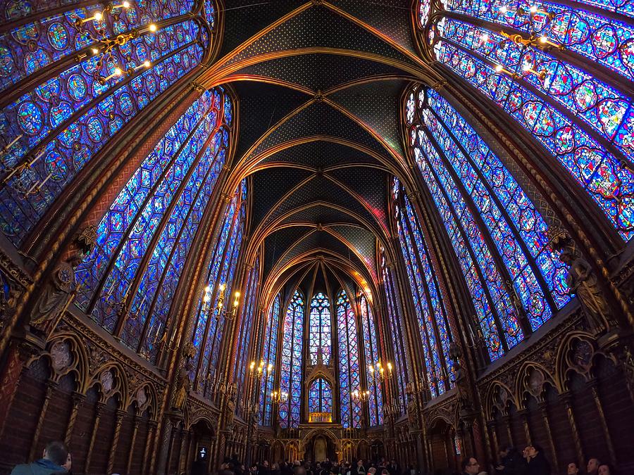 Sainte-Chapelle Stained Glass - Paris - France Photograph by Bruce Friedman
