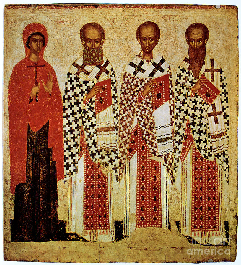 Saints Paraskeve, Gregory Drawing by Print Collector