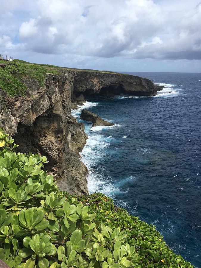 Saipan Cliffs Photograph by Travis Bassett - Pixels