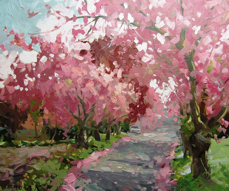 Sakura Blooms Painting