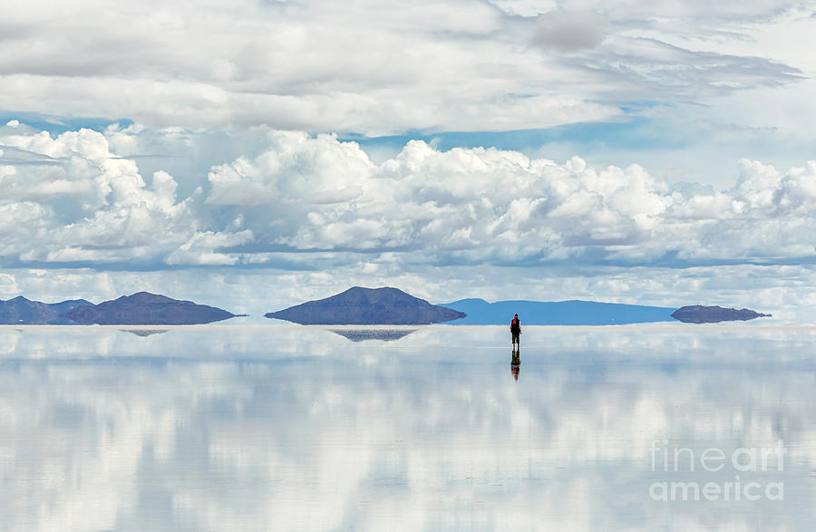 Shadow Photograph - Salar De Uyuni Is Largest Salt Flat In by Vadim Petrakov Shadow Photograph - Salar De Uyuni Is Largest Salt Flat In by Vadim Petrakov