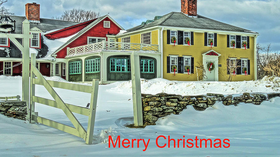 Salem Cross Inn In Winter  Christmas Card Photograph