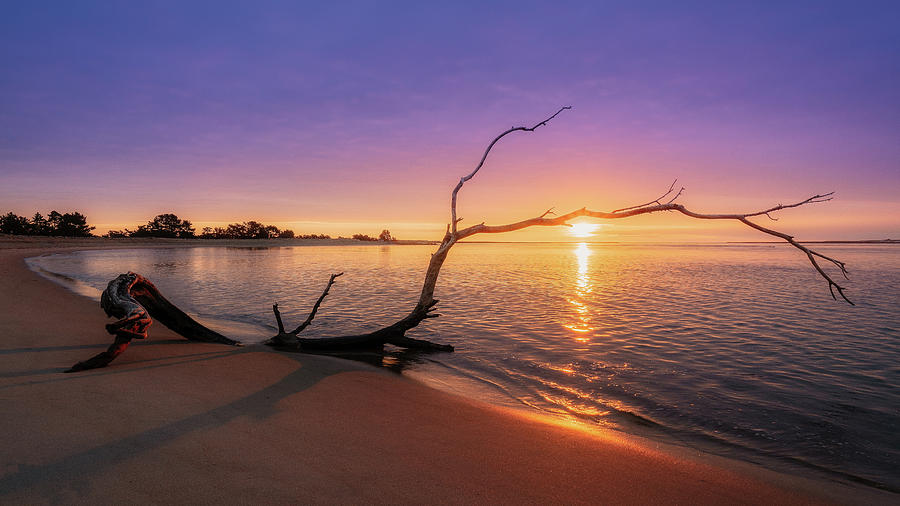 Salisbury Beach Sunrise Photograph by Michael Hubley