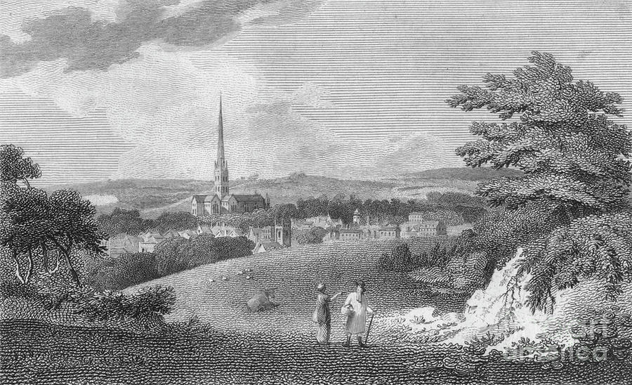 Salisbury, From The London Road, 1805 Drawing by Print Collector