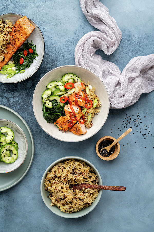 Salmon Sushi Bowl Photograph by Lucy Parissi