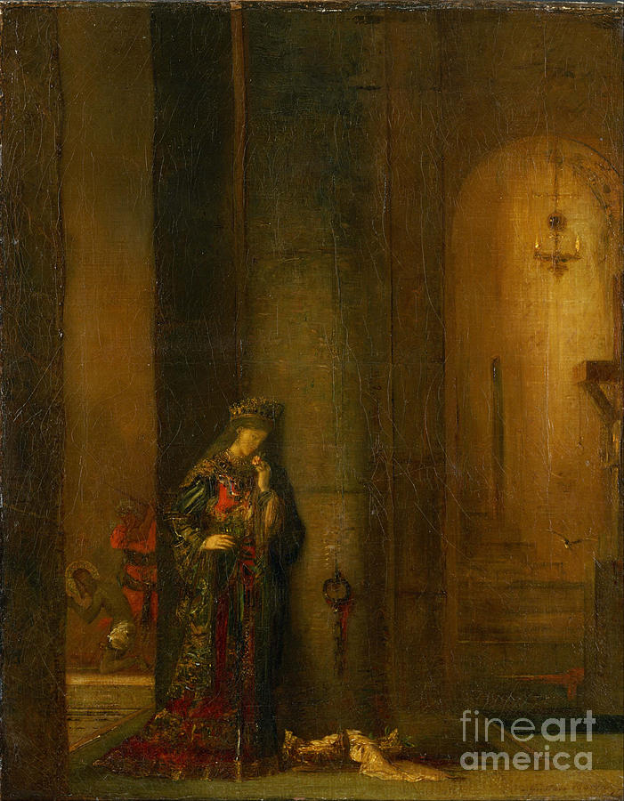 Salome At The Prison. Artist Moreau Drawing by Heritage Images