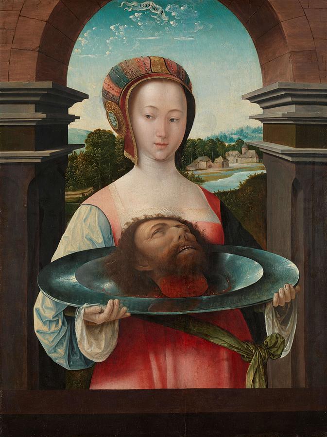 Salome with the Head of John the Baptist. Salome and the Head of John the Baptist. Painting by Jacob Cornelisz Van Oostsanen