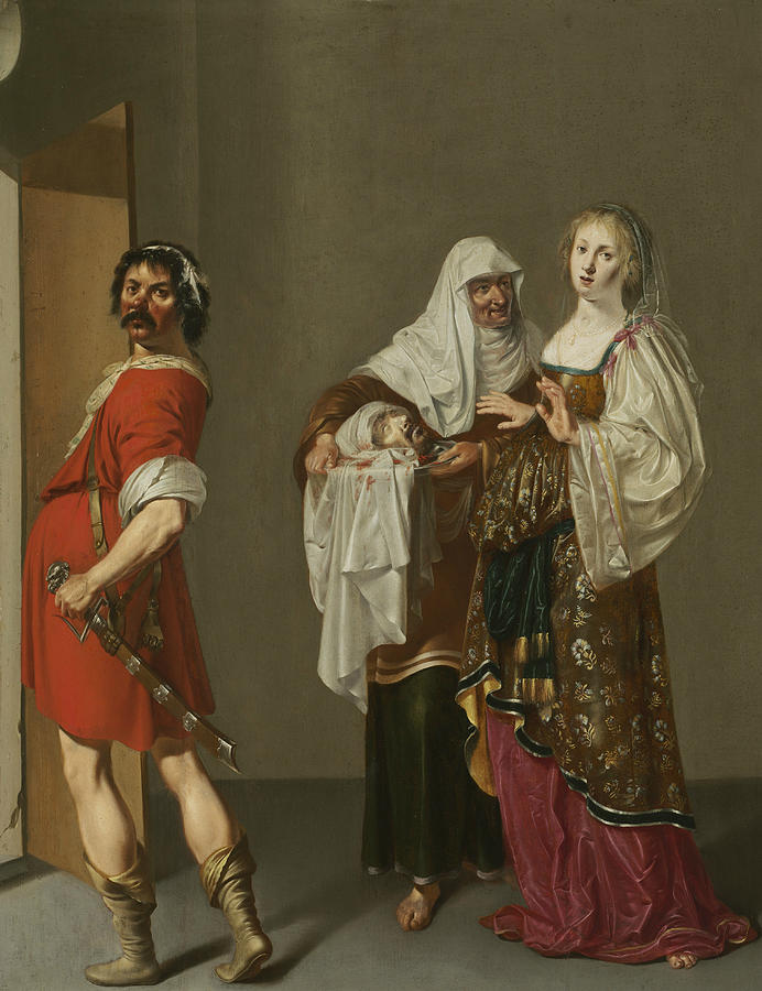 Salome with the Head of Saint John the Baptist Painting by Jacob Duck