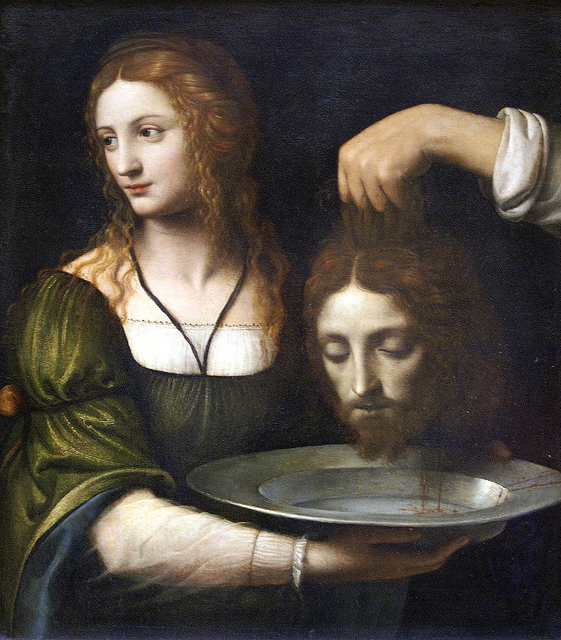 Salome with the Head of St. John the Baptist  Painting by Bernardino Luini