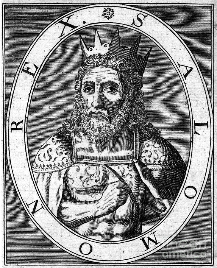 Salomon Rex. Portrait Of King Solomon Drawing by Print Collector