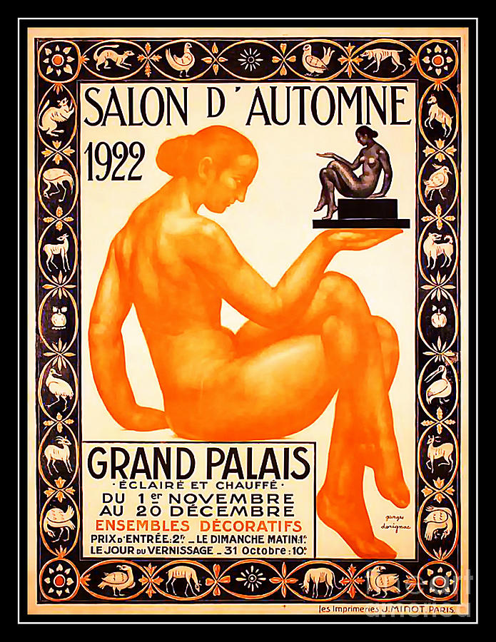 Salon of Art Paris 1922 Mixed Media by Ian Gledhill