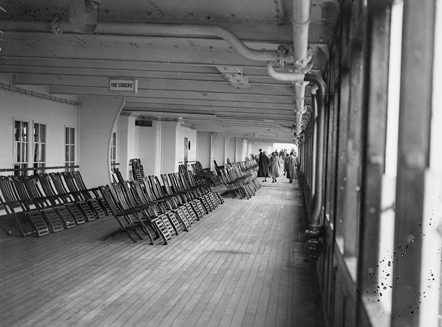 Saloon Deck Photograph by Topical Press Agency