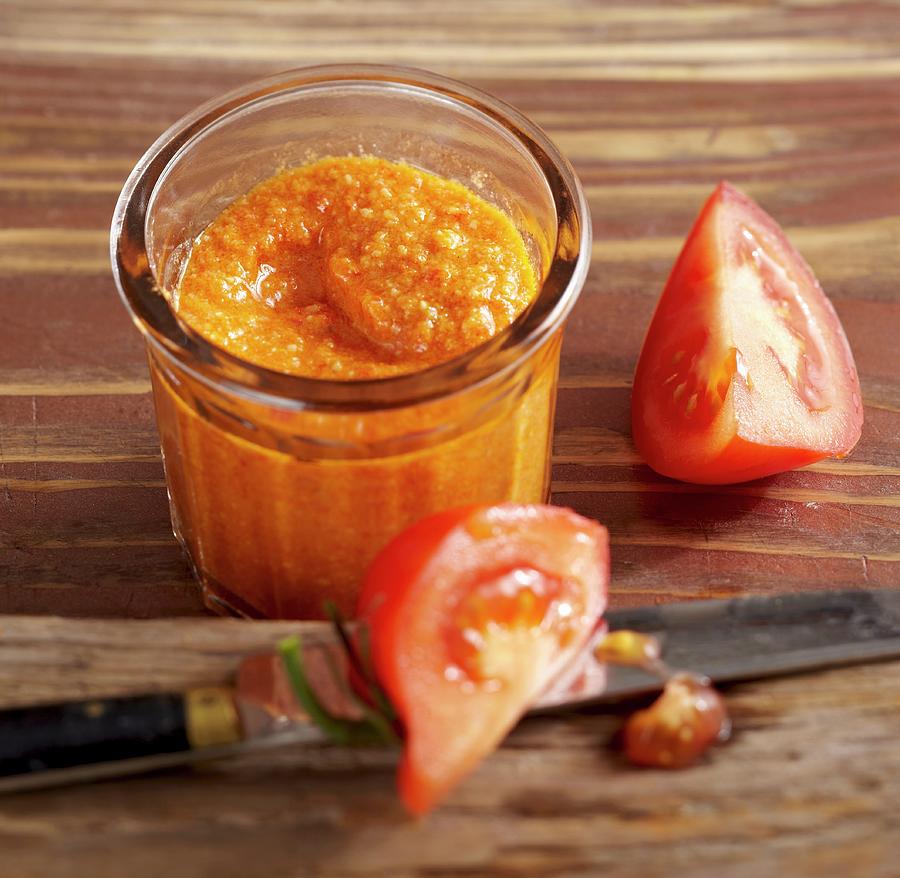 Salsa Romesco spicy Tomato Sauce From Catalonia Photograph by Teubner Foodfoto